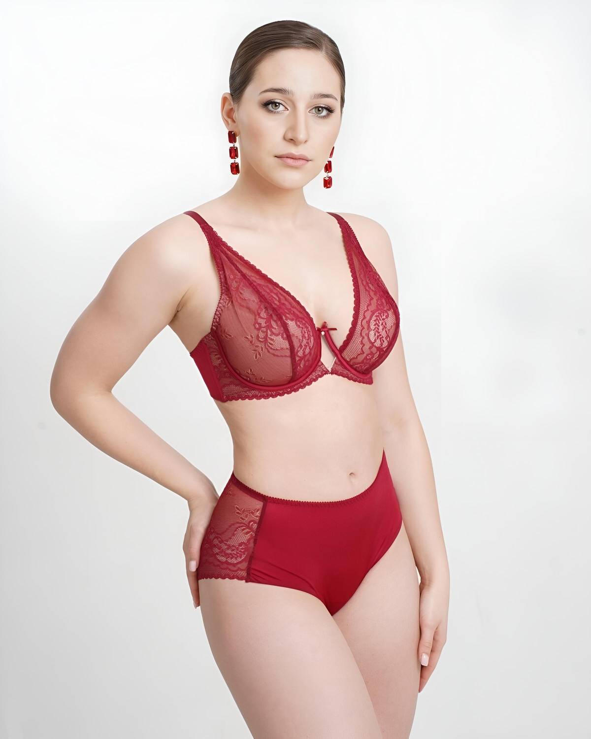 Трусы слипы с высокой линией талии ZE:BRA_774540_румба